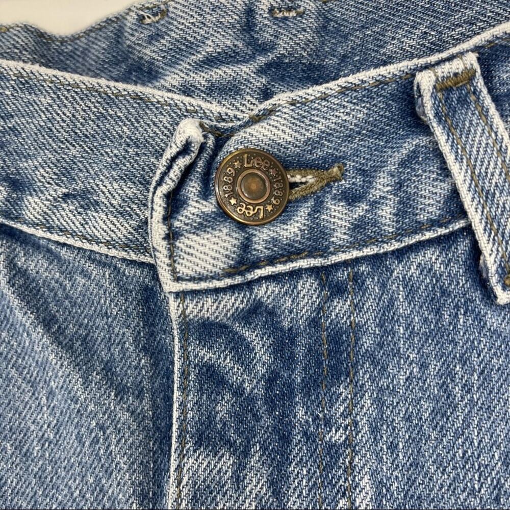 RARE Upside Down Label Vintage Lee Mom 90s Jeans 24" Waist - Picture 7 of 16